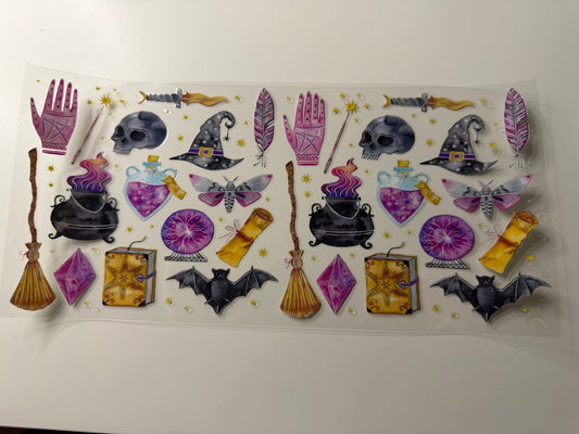 Witchy Magic Icons UV DTF Wrap