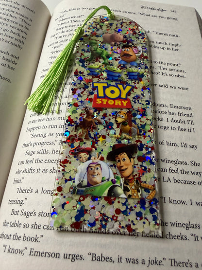 Story of Toys Glitter Resin Bookmark