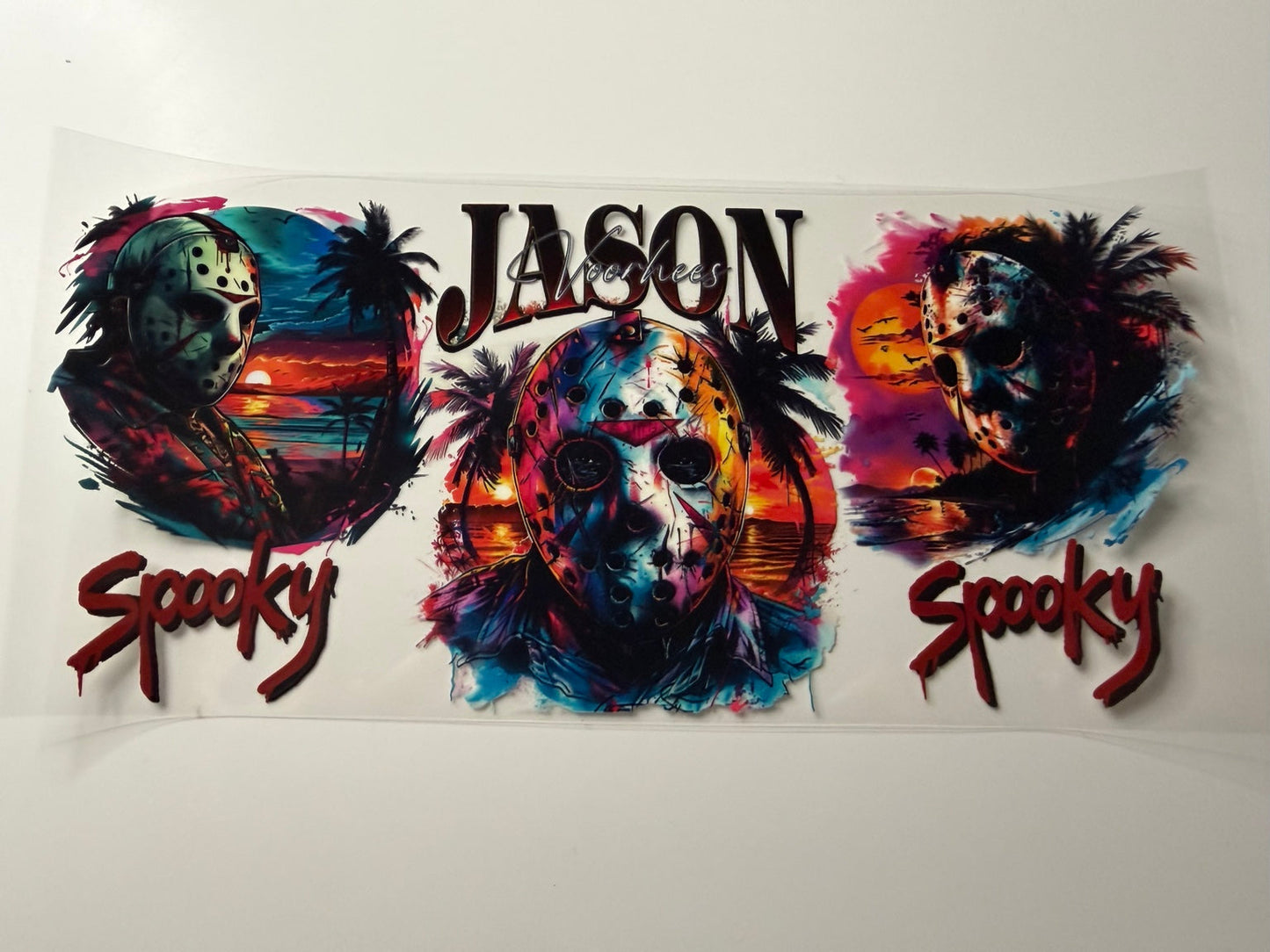 Jason Spooky Season UV DTF Wrap