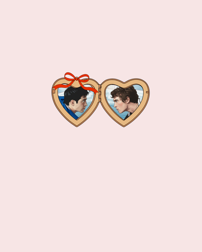 Hockey Romance Locket Sticker