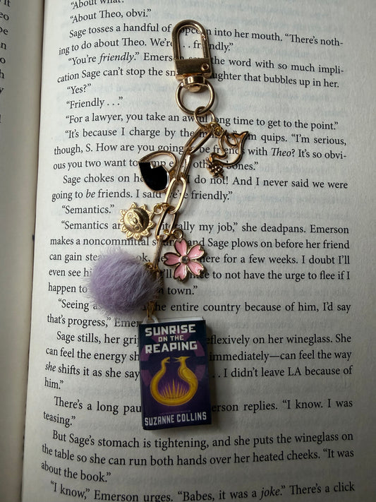 Sunrise of the Reaping Chapter & Charm Keychain
