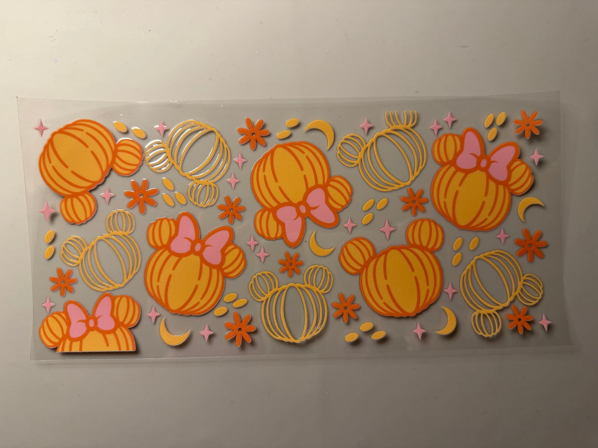 Pumpkin Heads UV DTF Wrap
