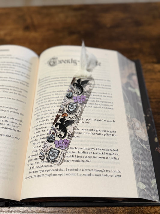 Fourth Wing Inspired Acrylic Bookmark