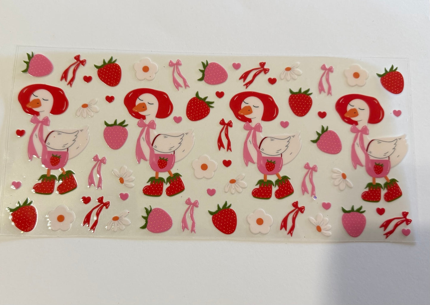 Strawberry Goose UV DTF Wrap