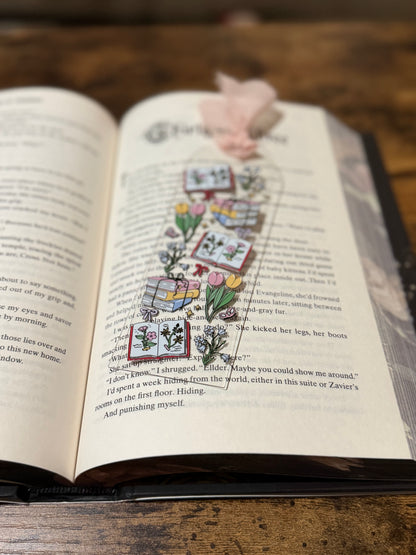 Spring Reads Acrylic Bookmark