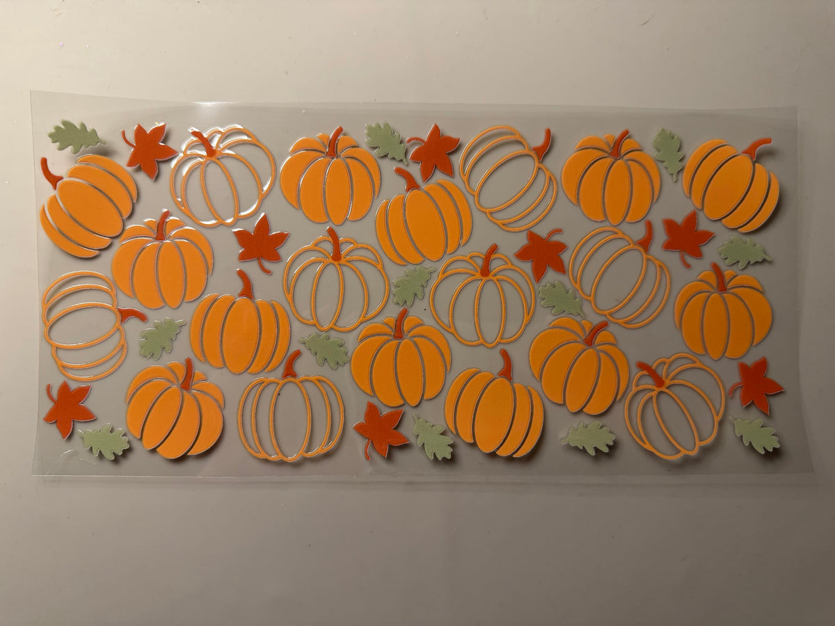 Pumpkin UV DTF Wrap