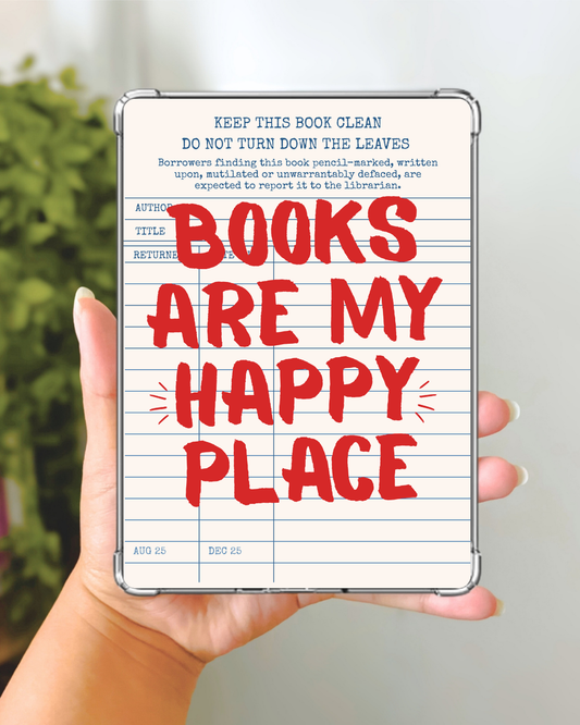 Books Are My Happy Place Kindle Insert