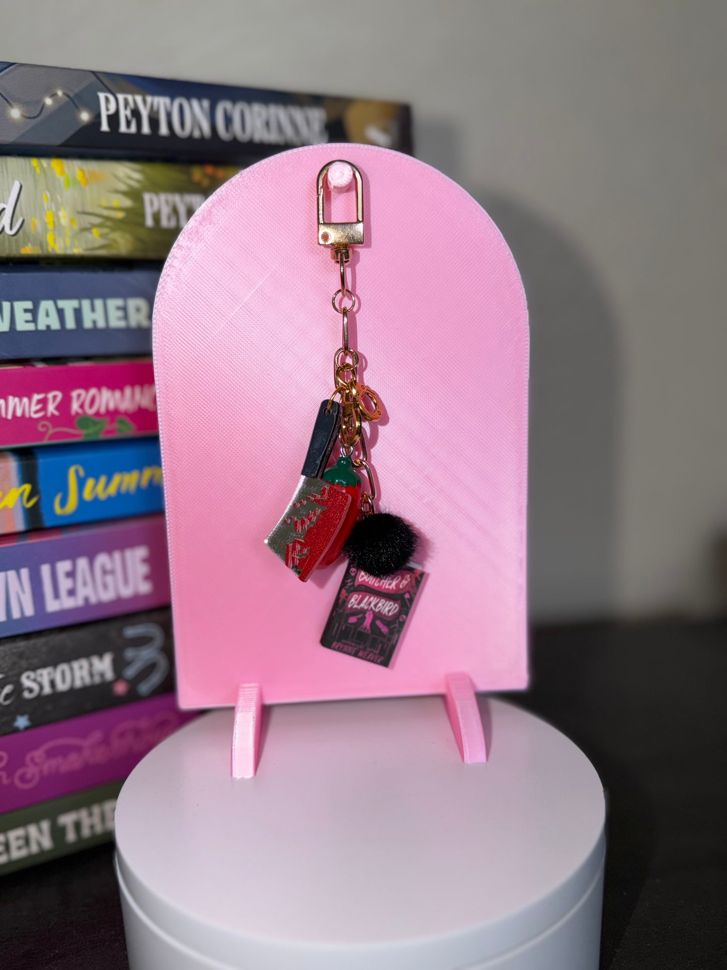"Butcher & Blackbird" Chapter & Charm Keychain