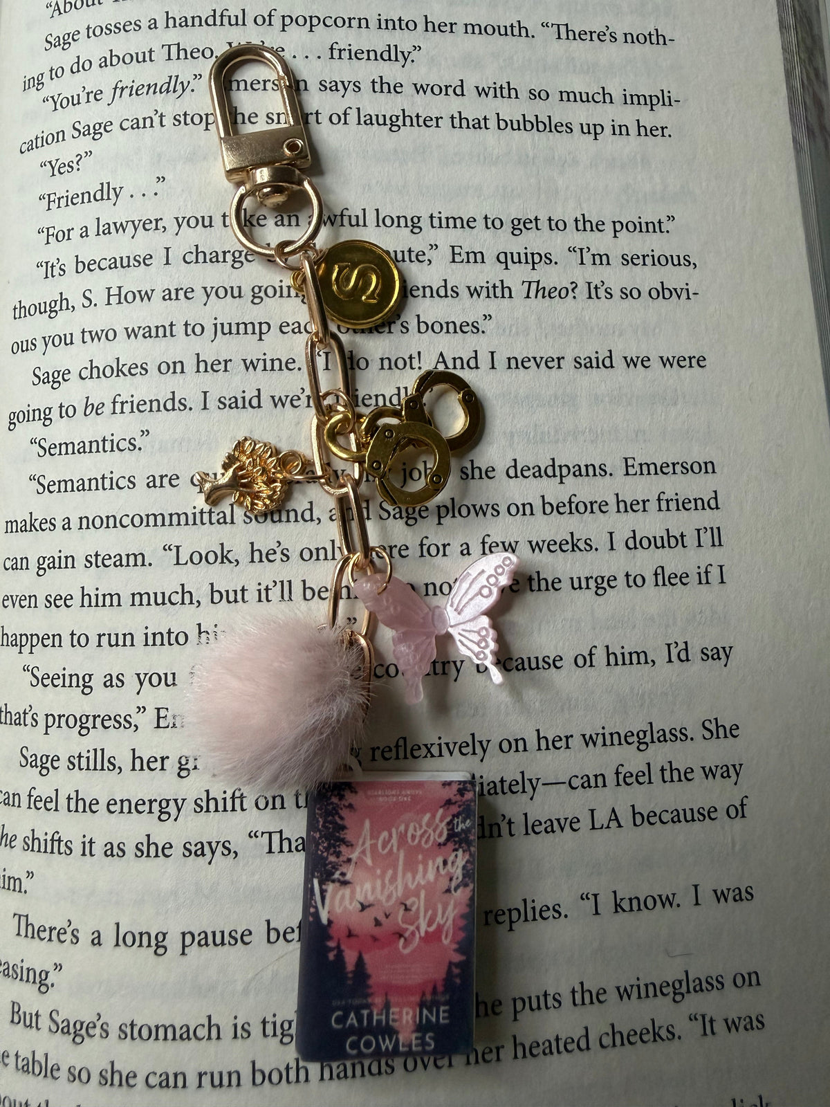 "Across the Vanishing Sky" Chapter & Charm Keychain