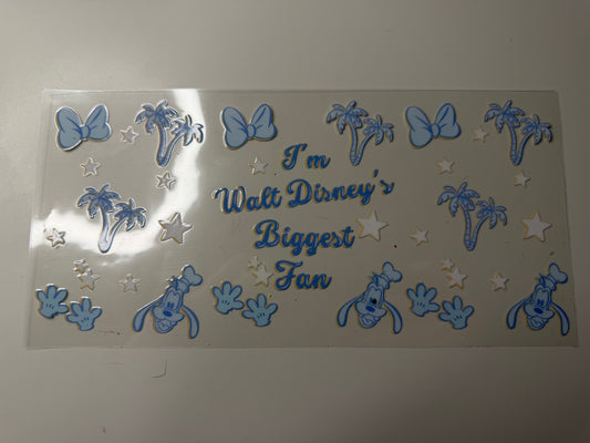 Walt's Biggest Fan UV DTF Wrap