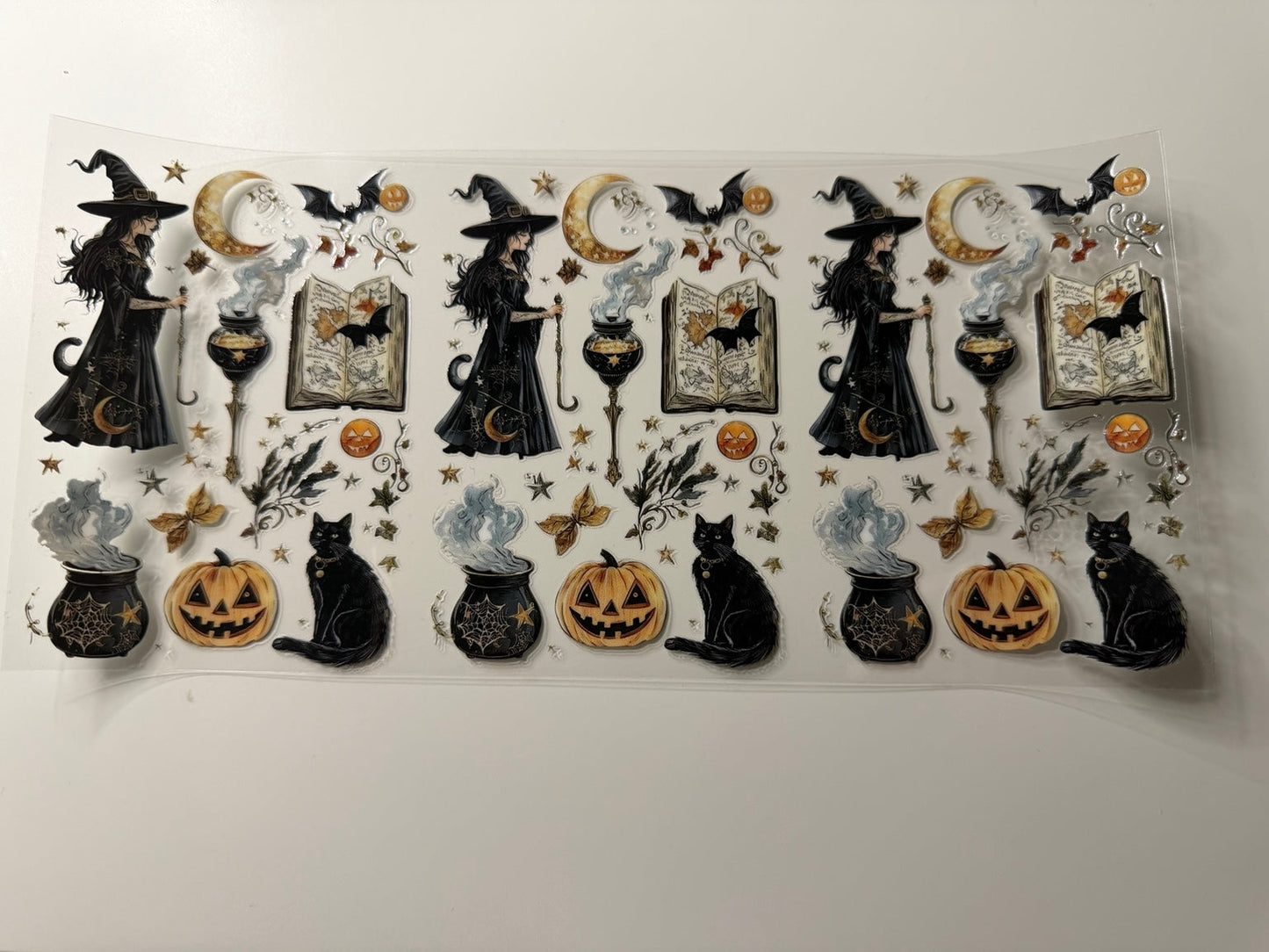 Vintage Witch Halloween UV DTF Wrap