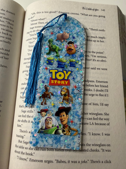 Story of Toys Glitter Resin Bookmark