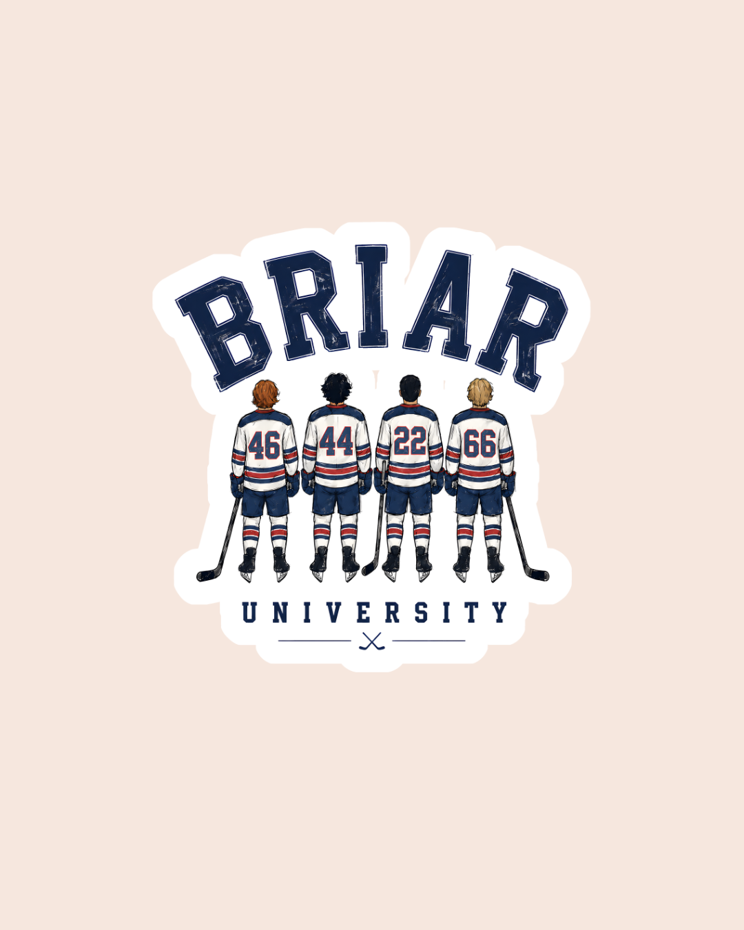 Briar University Hockey Sticker