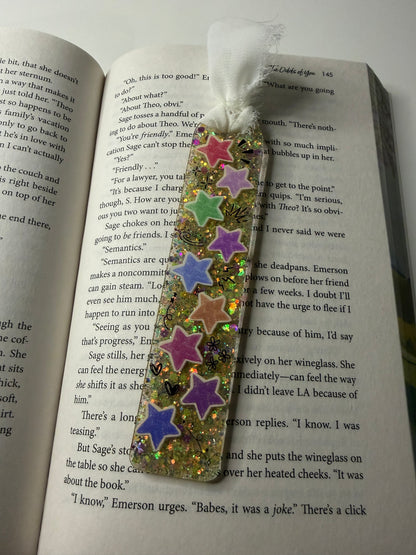 Star Glitter Resin Bookmark