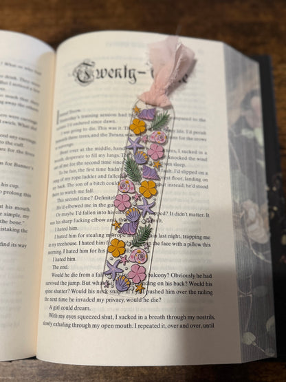 Summer Shells Acrylic Bookmark