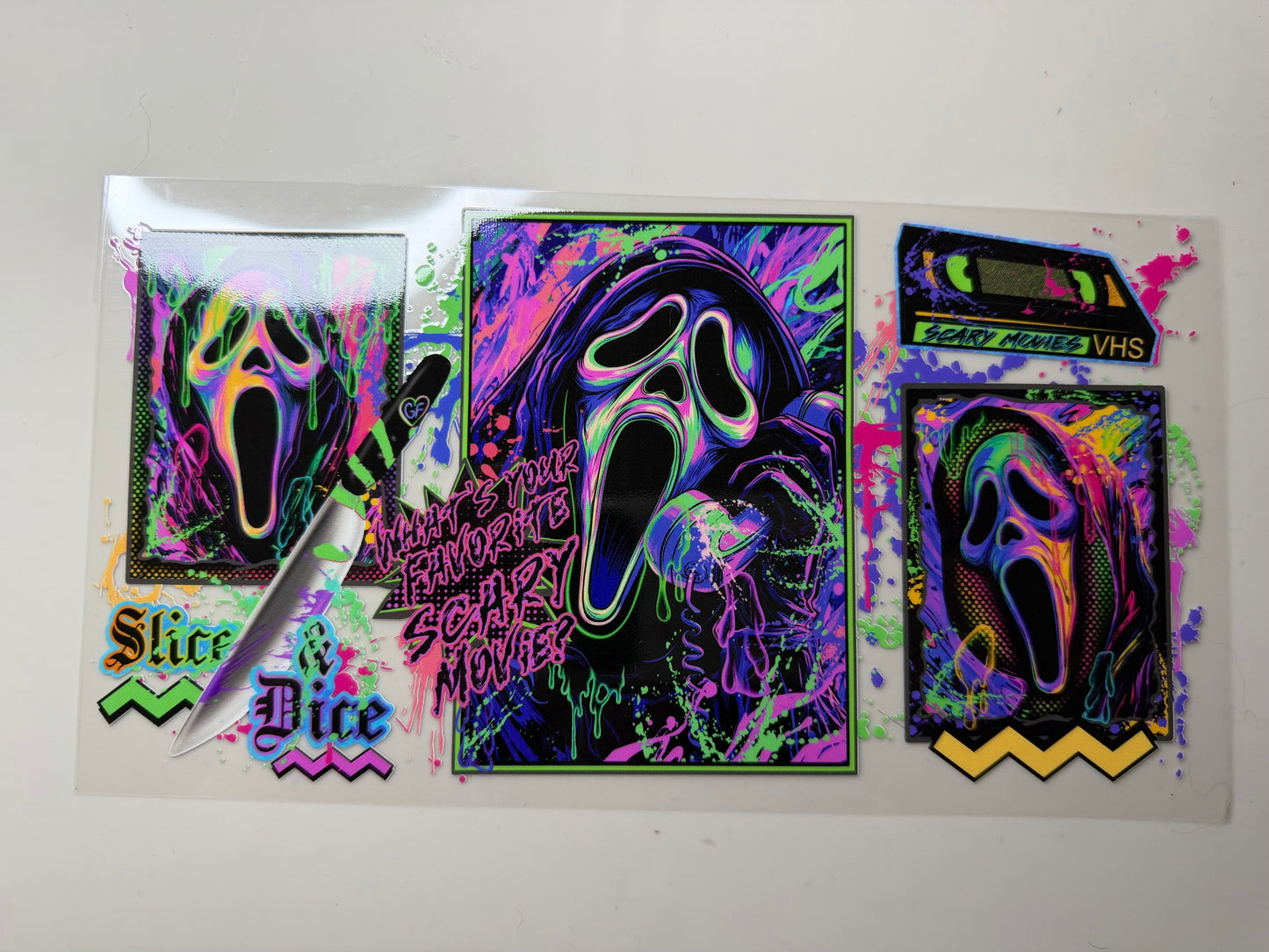 Scream UV DTF Wrap