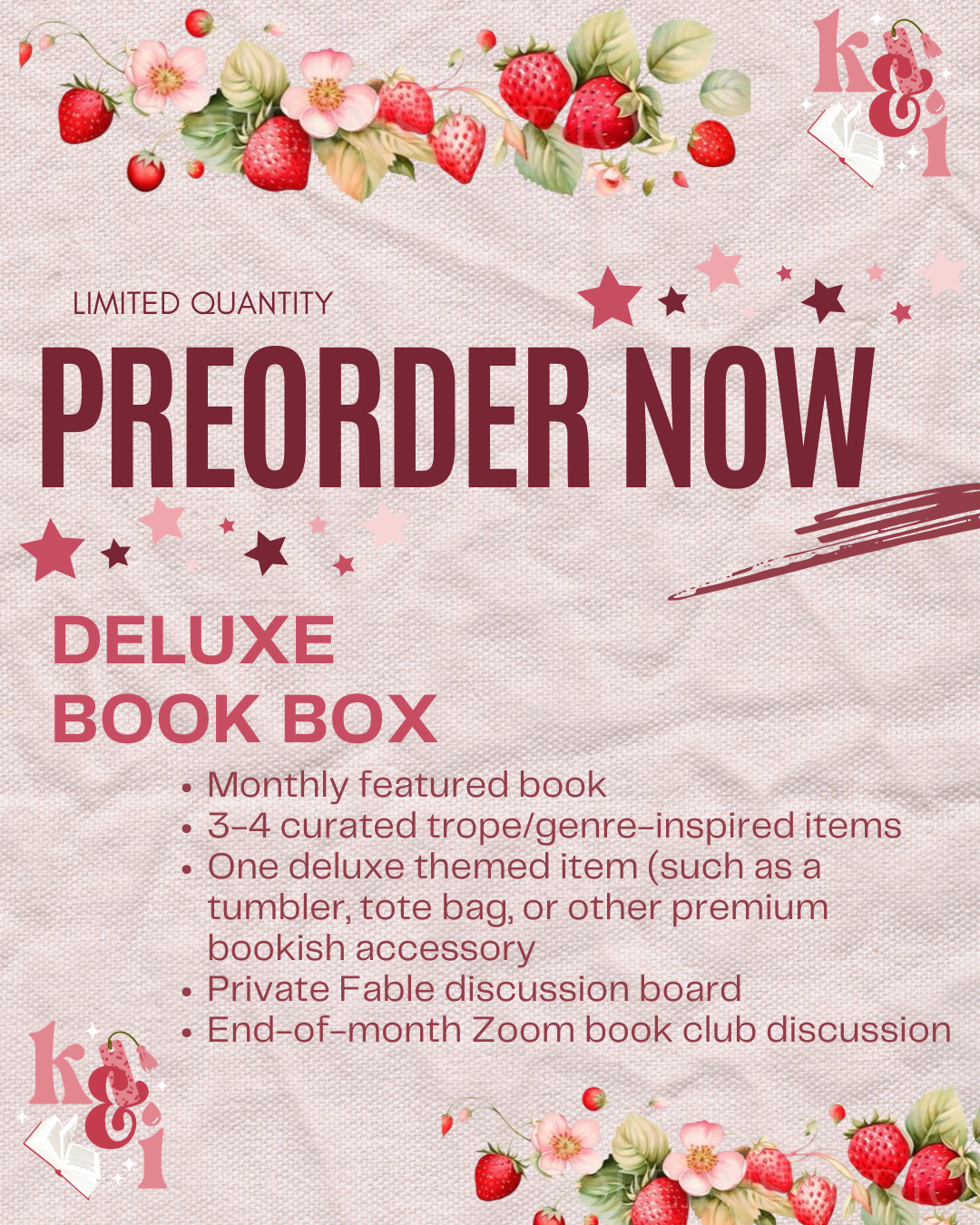 July Deluxe Book Box