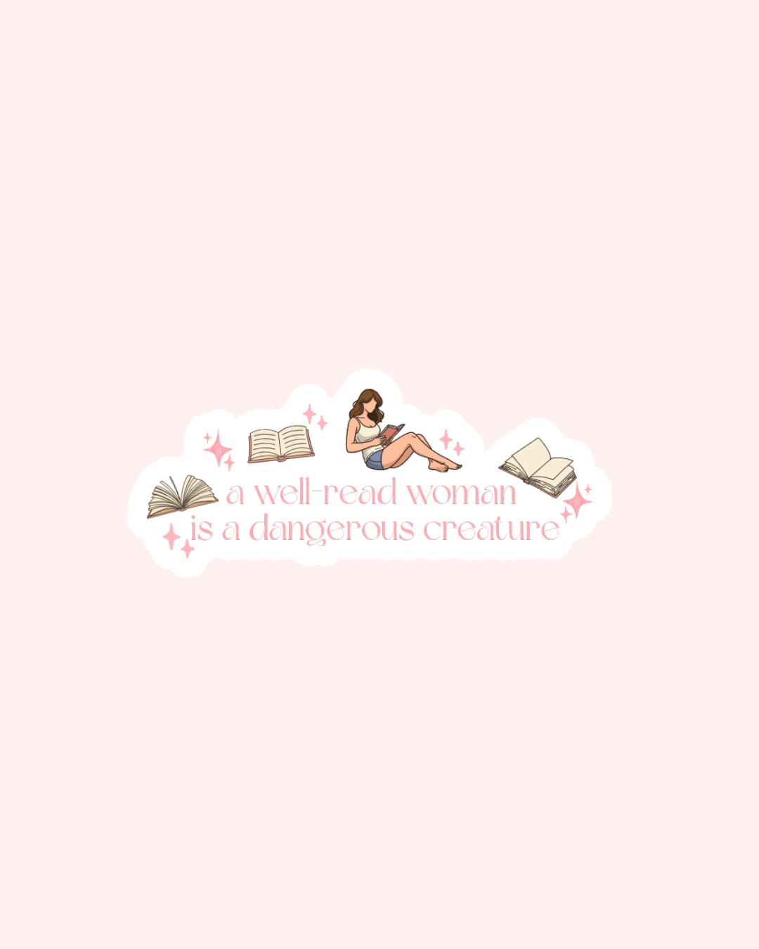 Well Read Woman Sticker