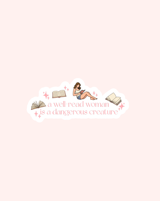 Well Read Woman Sticker