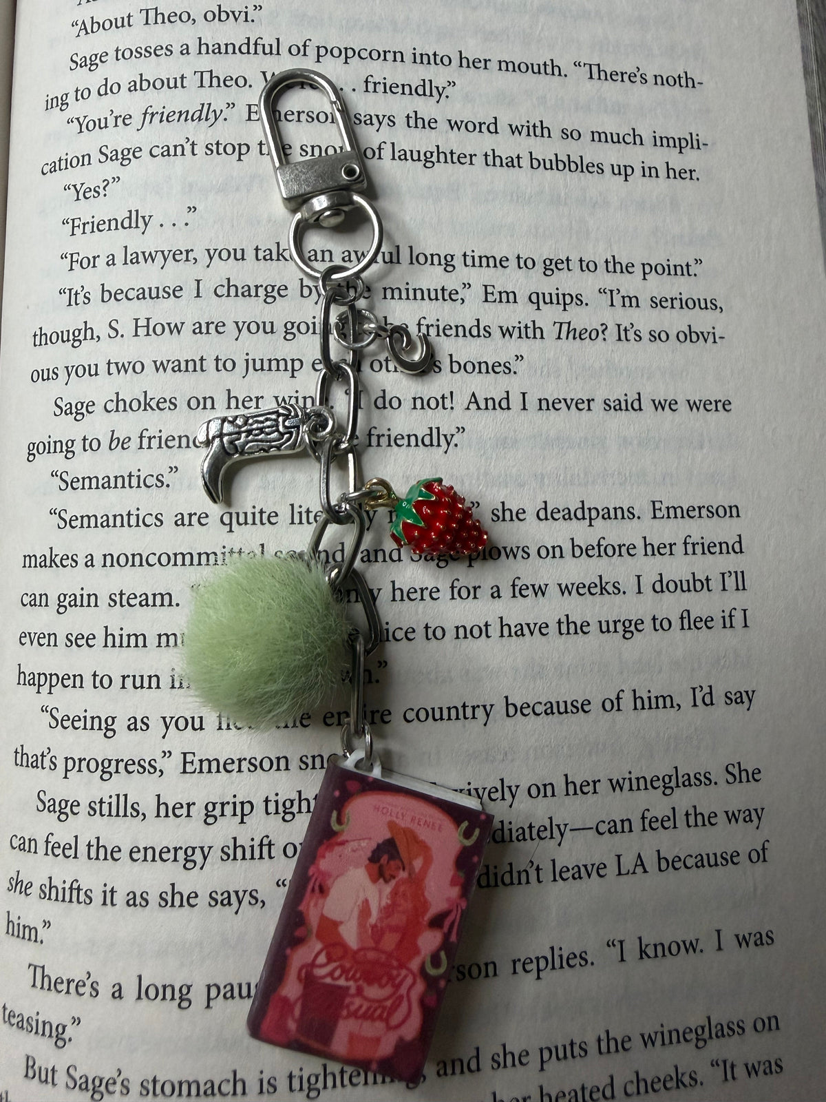 "Cowboy Casual" Chapter & Charm Keychain