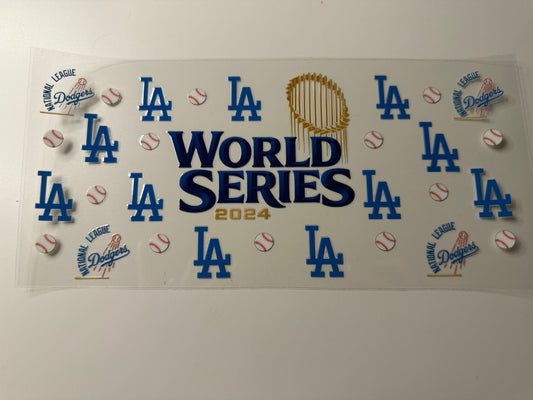Los Angeles Baseball UV DTF Wrap