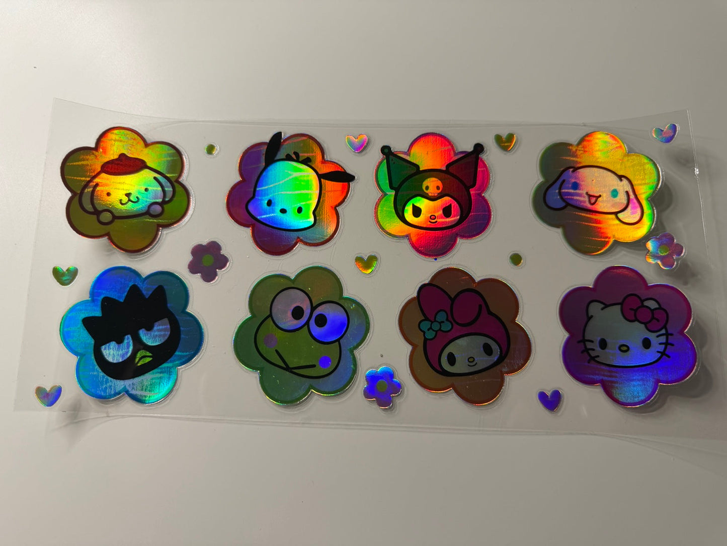 Holographic Sanrio Flower Friends UV DTF Wrap