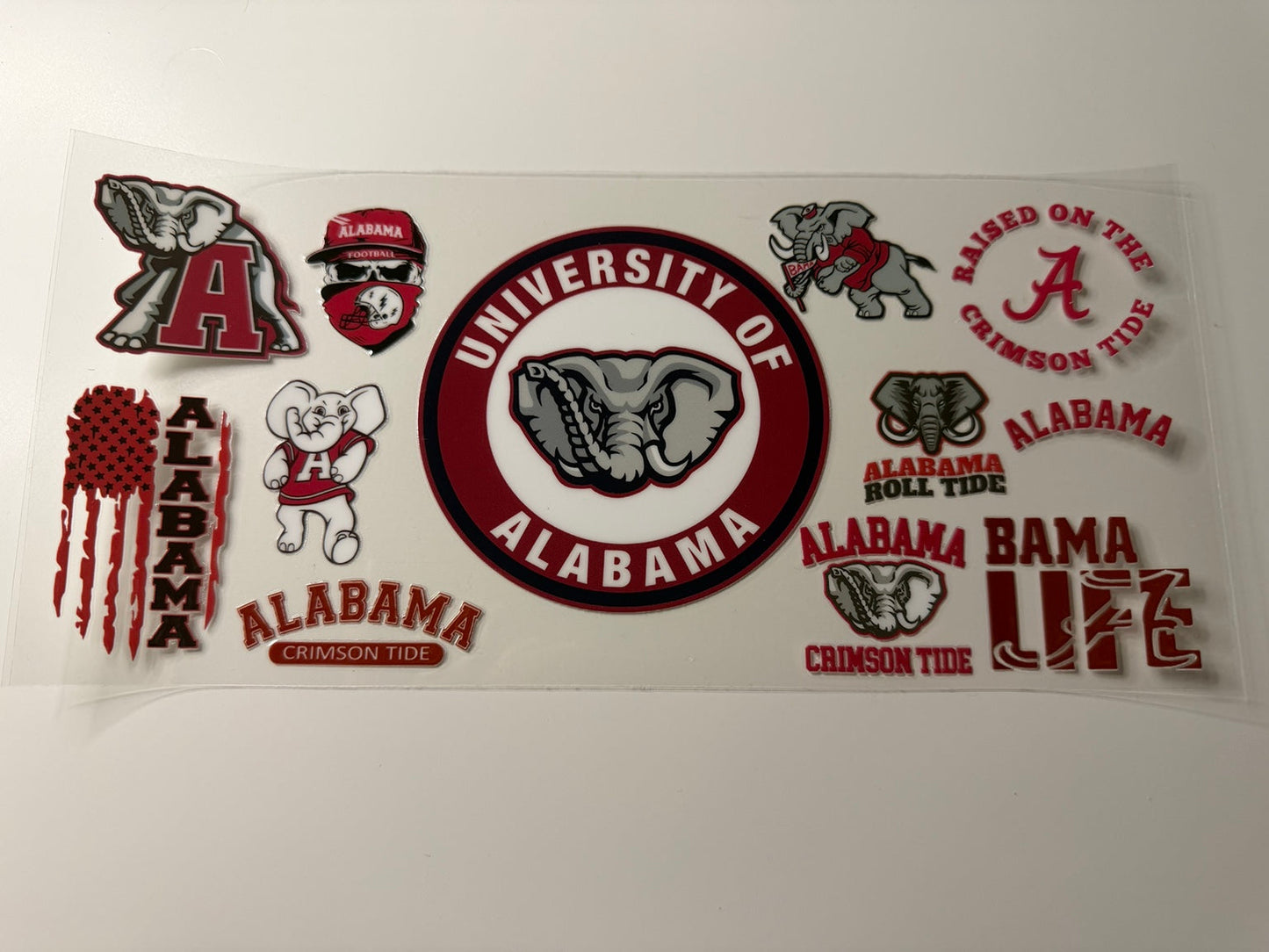 Alabama Crimson Tide UV DTF Wrap