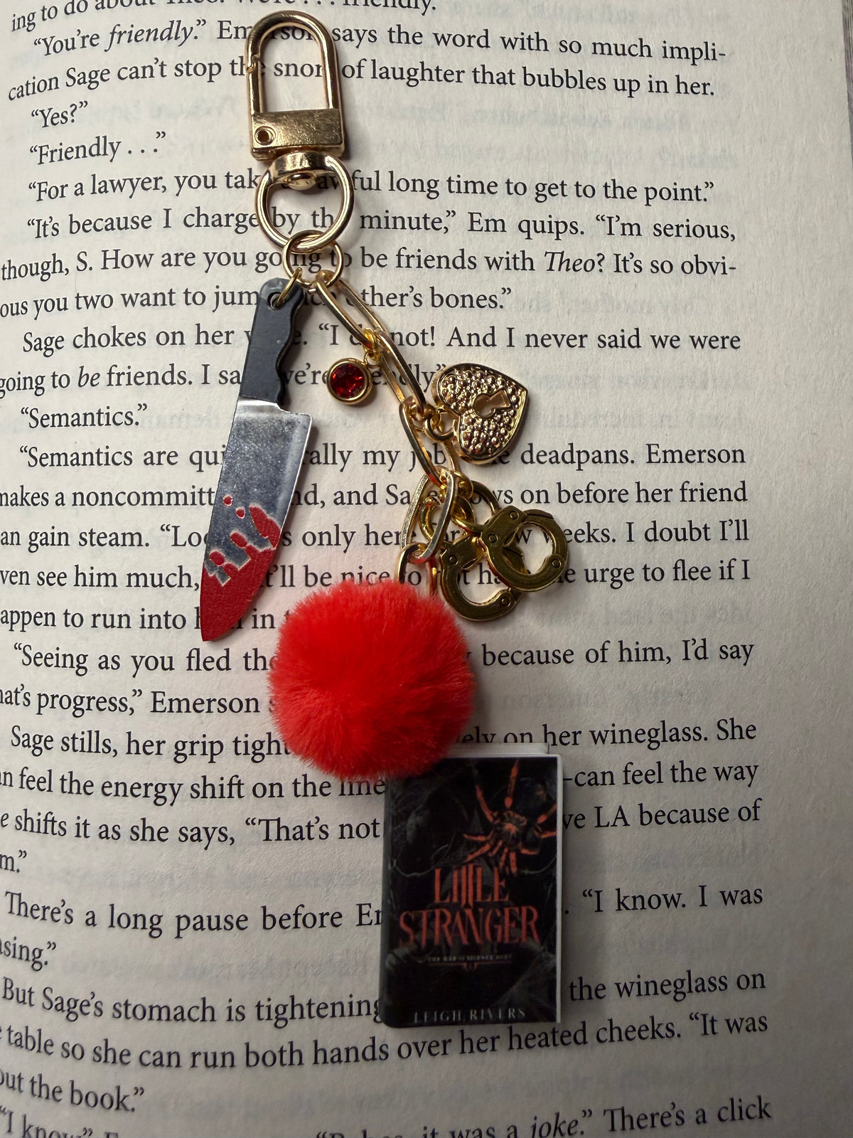 "Little Stranger" Chapter & Charm Keychain