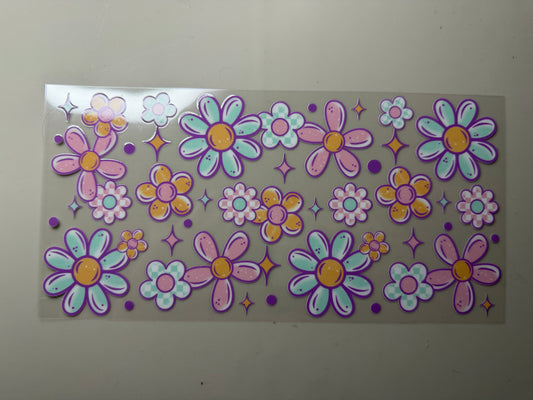 Pastel Florals UV DTF Wrap