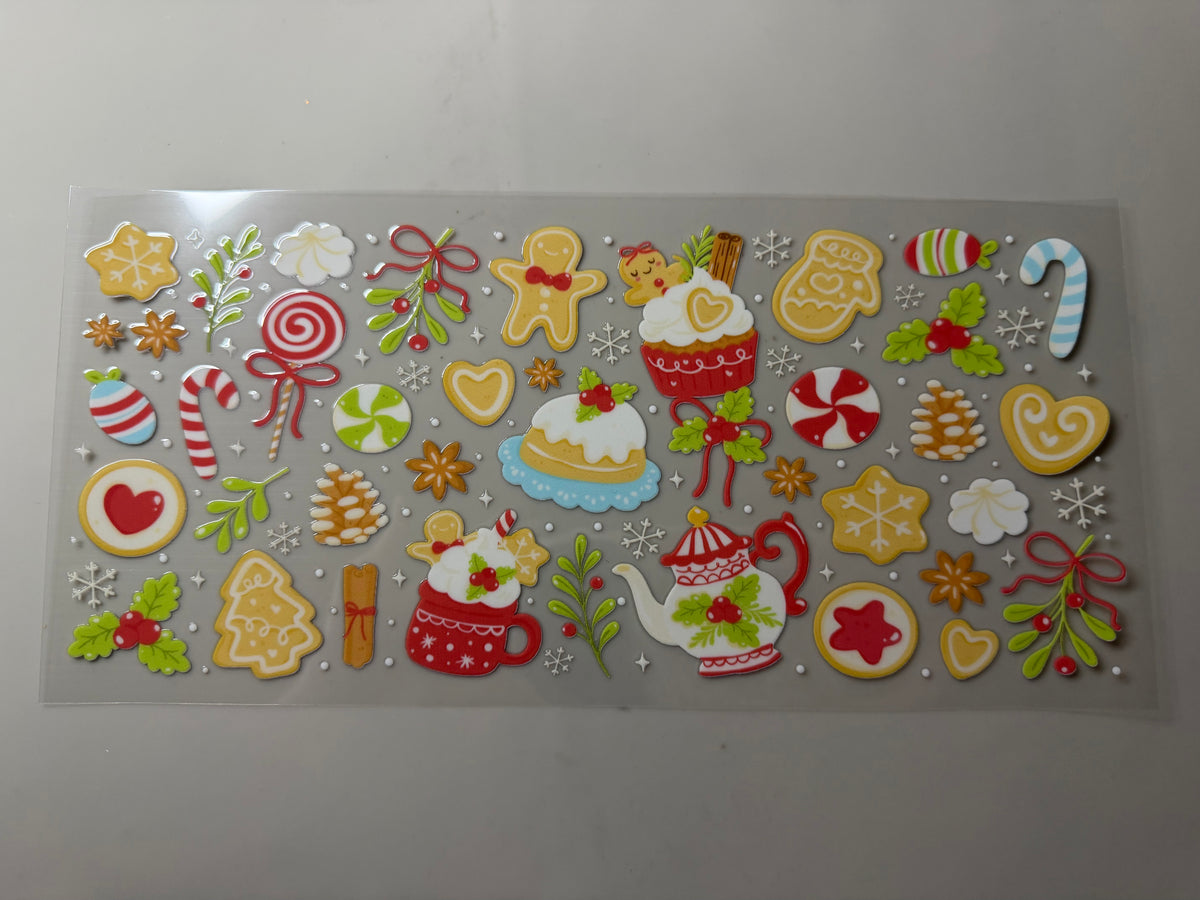 Christmas treats UV DTF Wrap