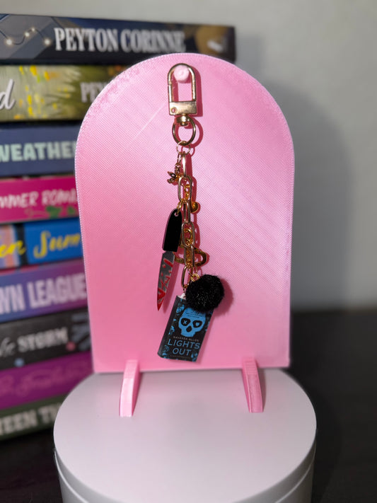 "Lights Out" Chapter & Charm Keychain