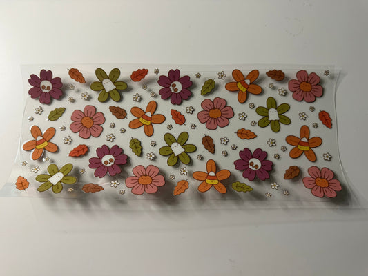 Floral Halloween UV DTF Wrap
