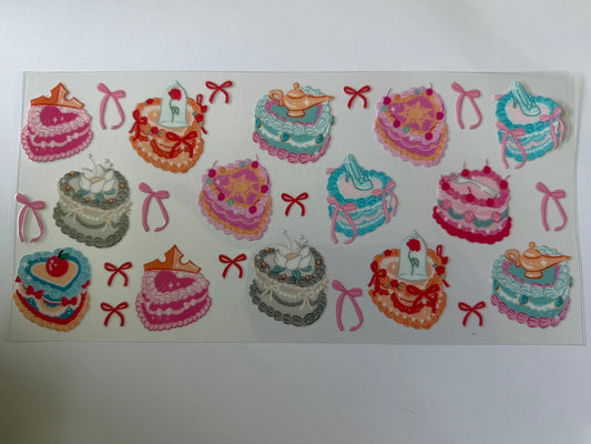 Coquette Princess Cake UV DTF Wrap