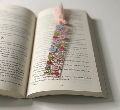Floral Acrylic Bookmark