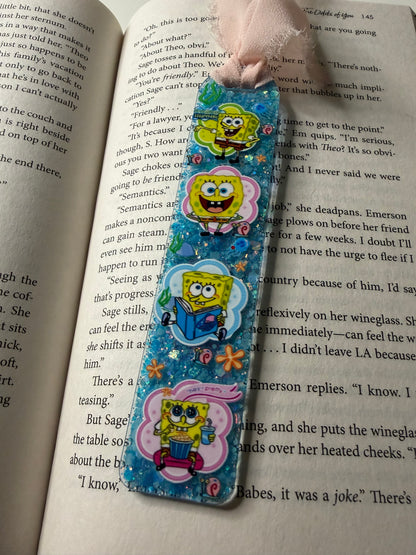 Spongepants Glitter Resin Bookmark