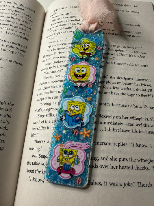 Spongepants Glitter Resin Bookmark