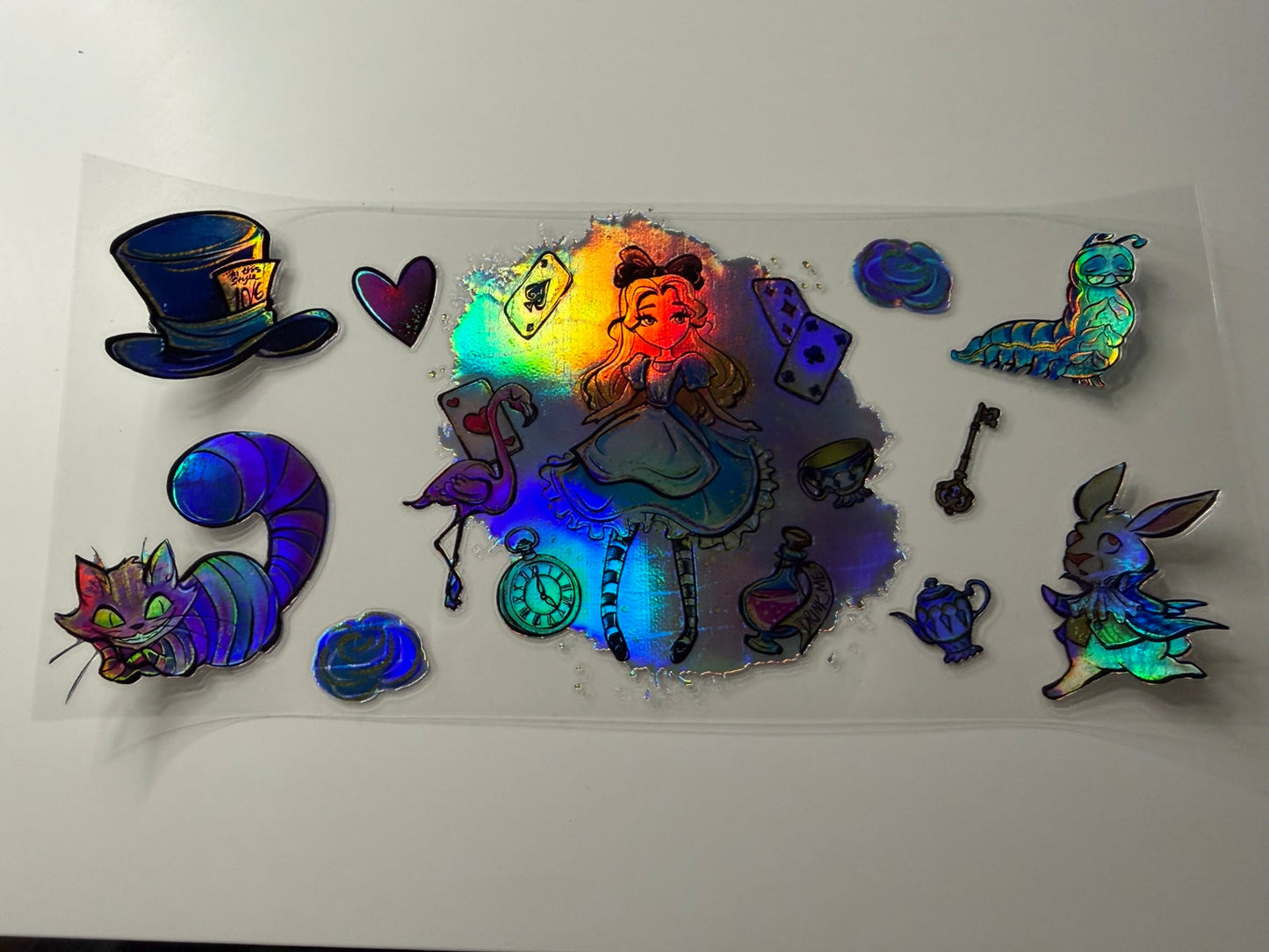 Wonderland Holographic UV DTF Wrap
