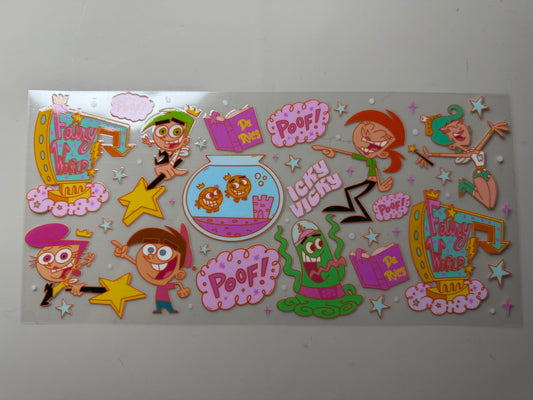 Odd parents UV DTF Wrap