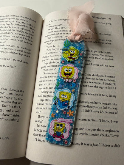 Spongepants Glitter Resin Bookmark