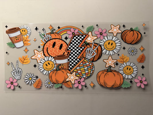 Retro Fall UV DTF Wrap