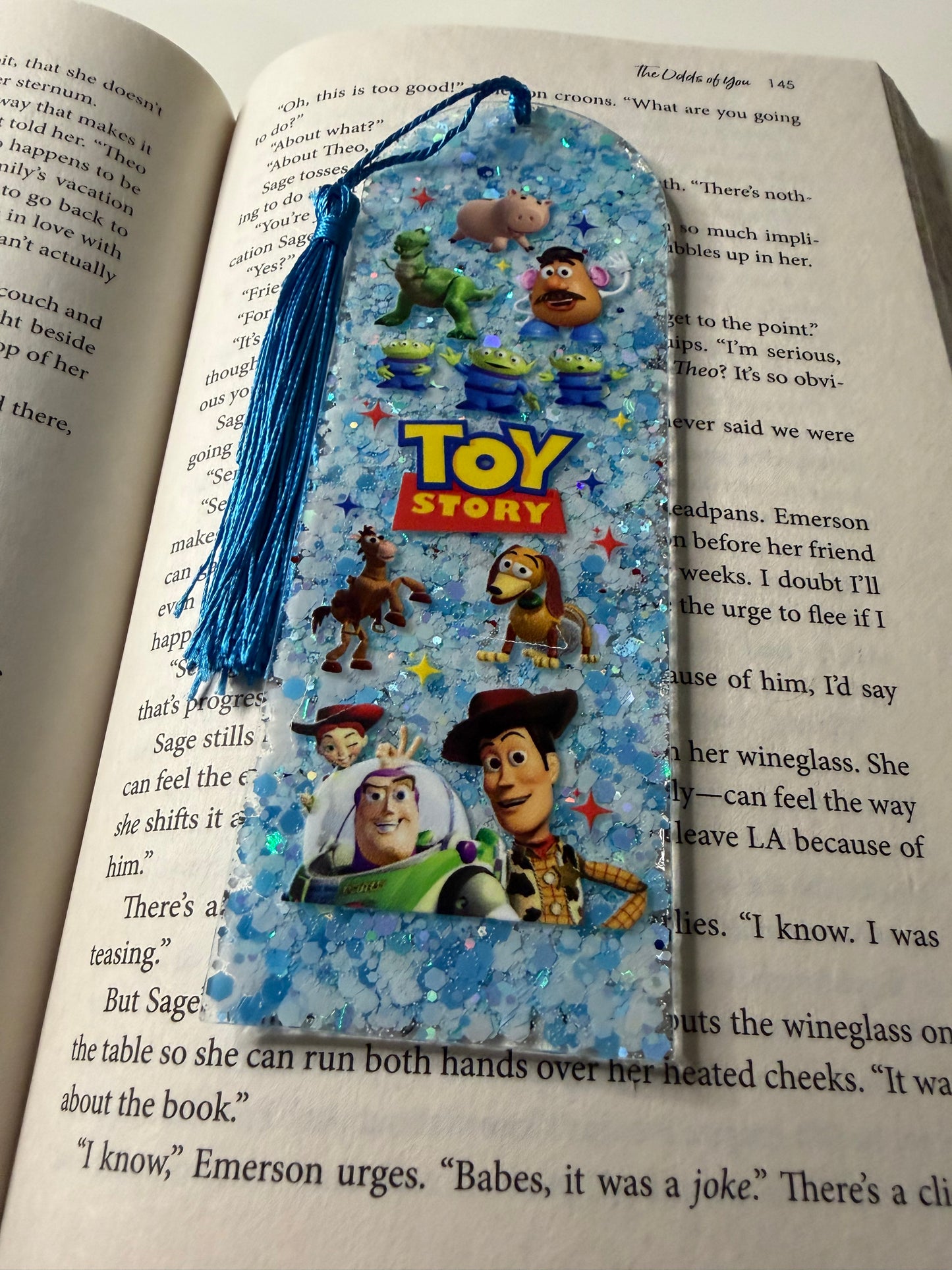 Story of Toys Glitter Resin Bookmark
