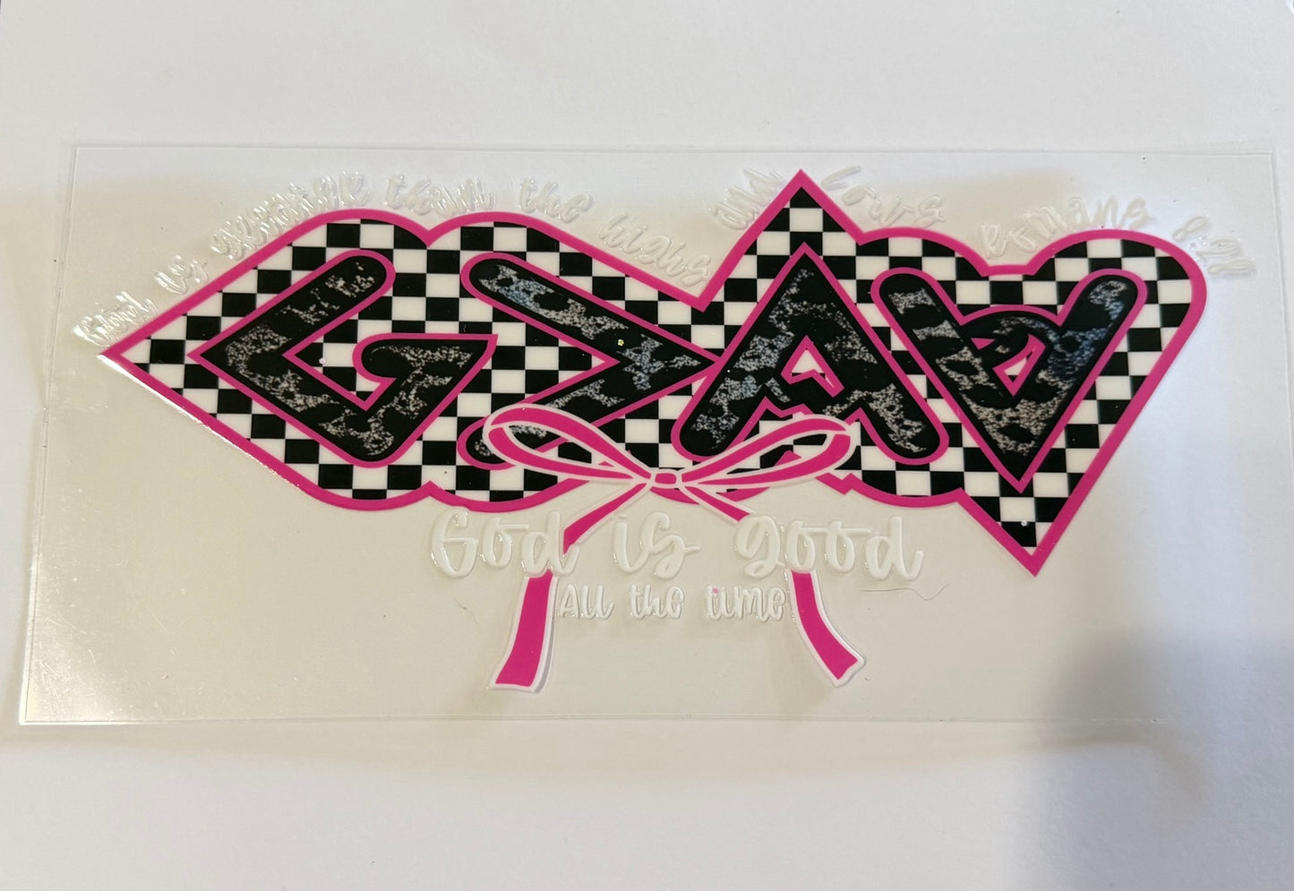 God is Greater than the Highs and Lows UV DTF Wrap