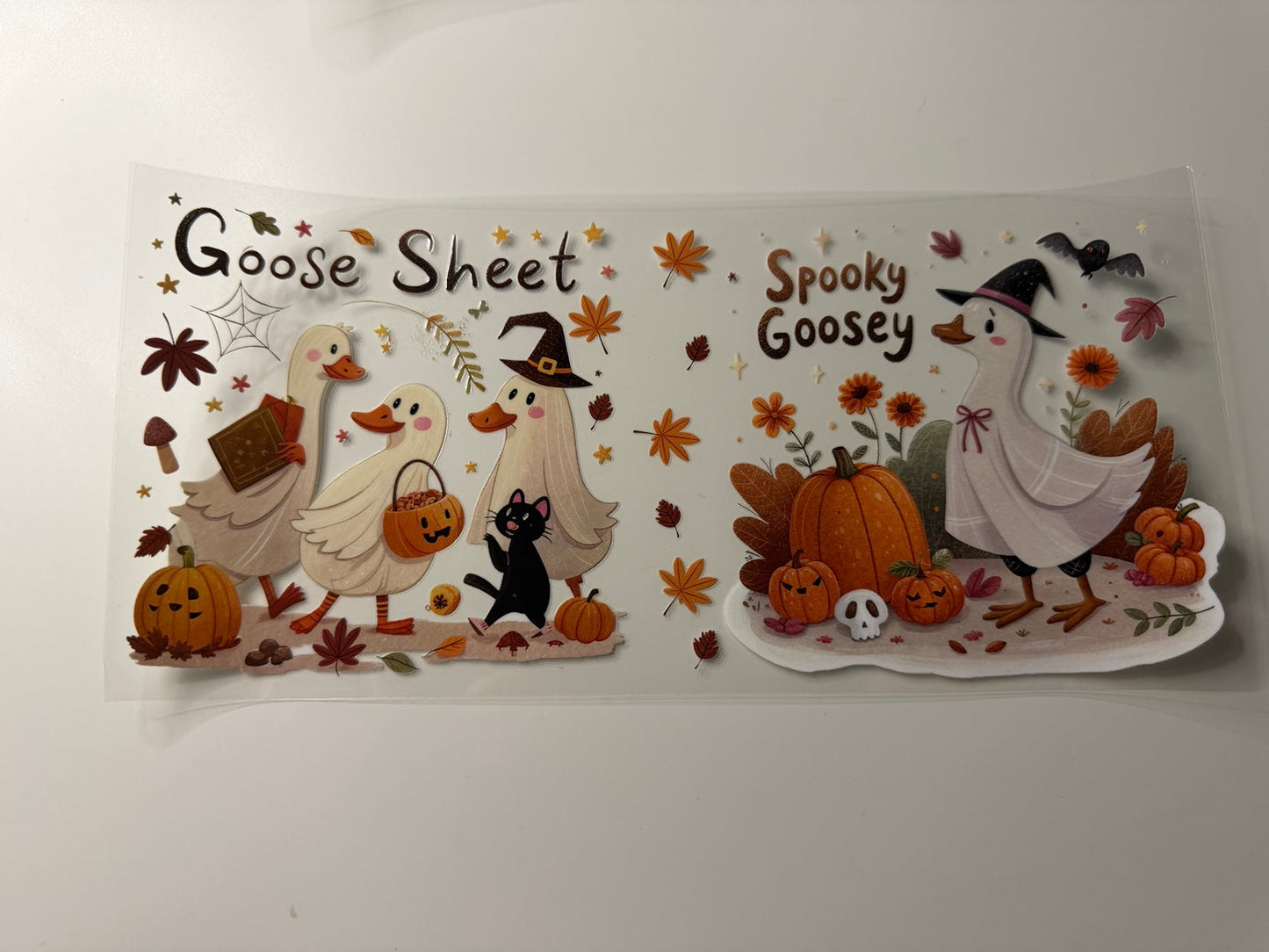 Spooky Goose Halloween UV DTF Wrap