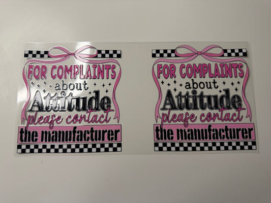 Attitude UV DTF Wrap