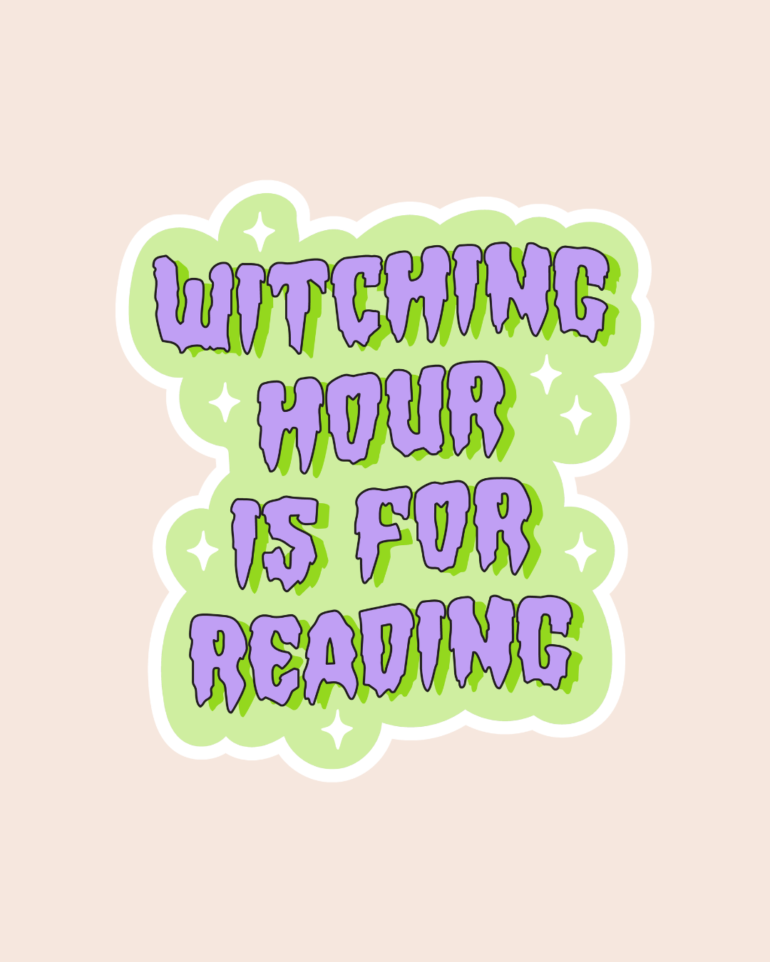 Witching Hour is for Reading Sticker