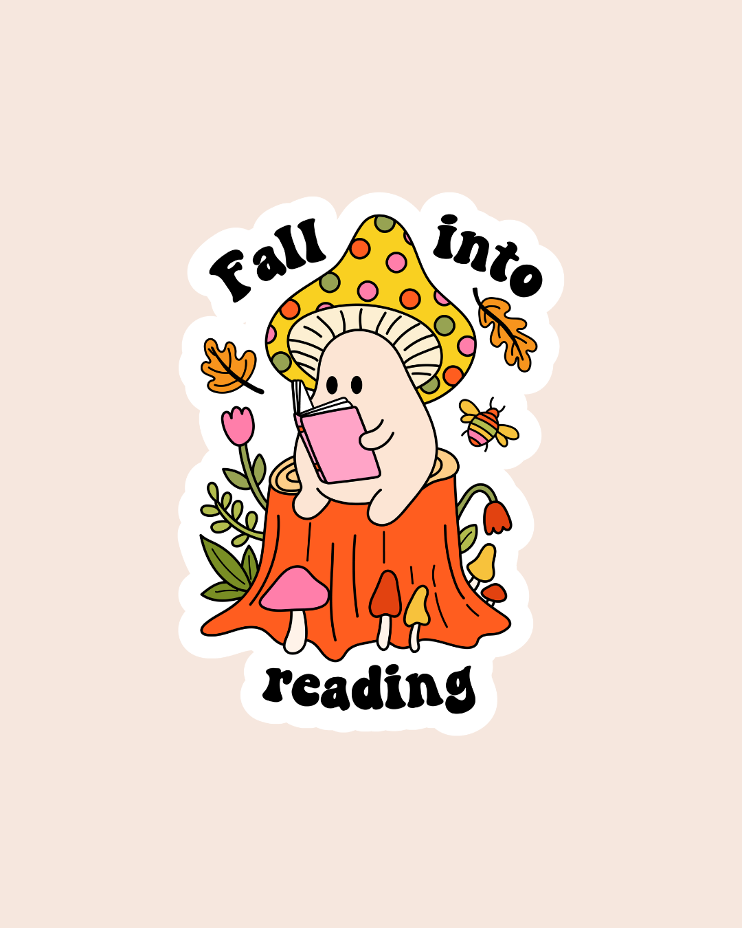 Fall into Reading Sticker