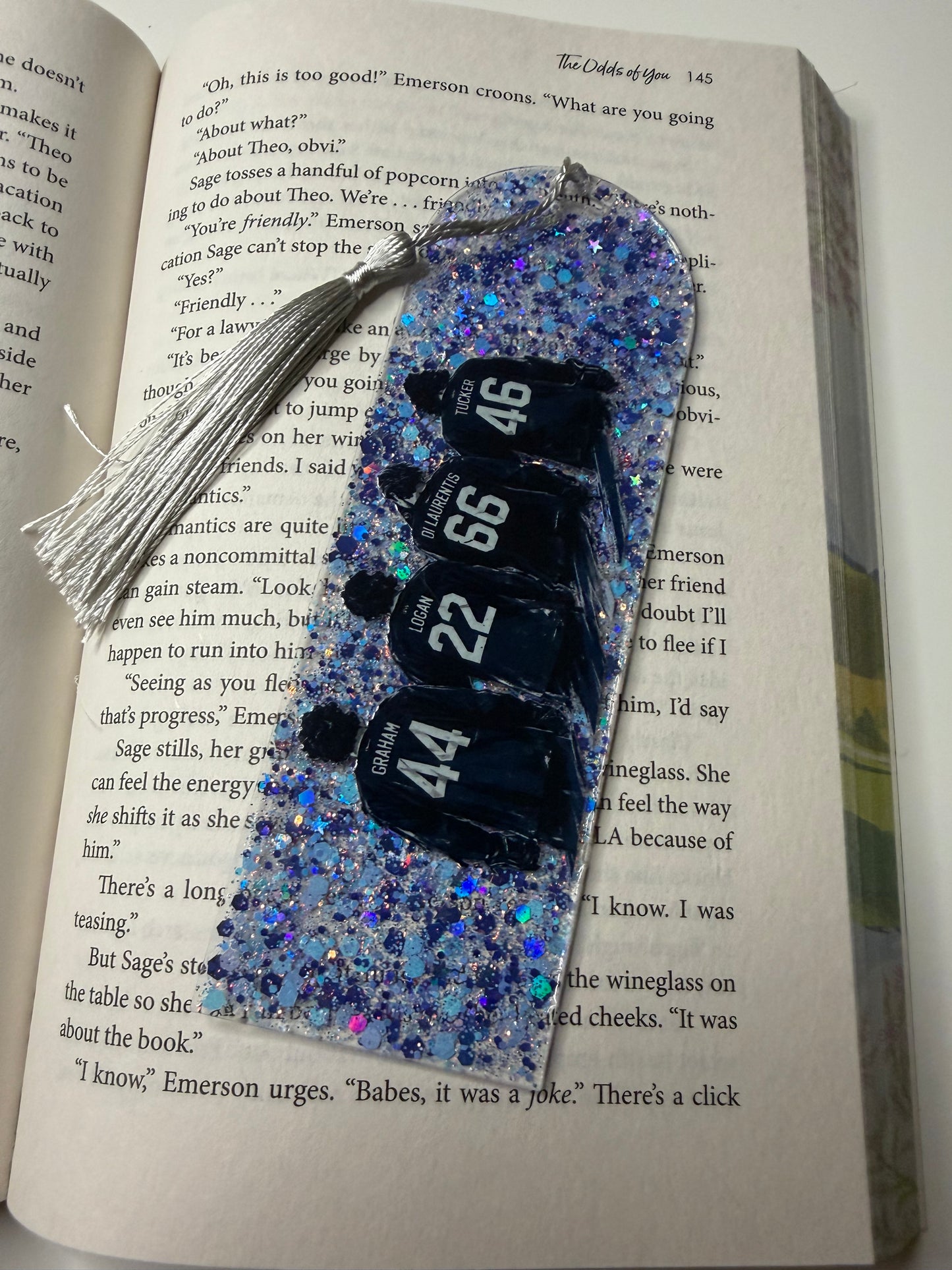 Briar U Lineup Glitter Resin Bookmark