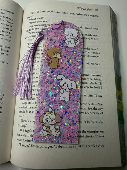 Mikko Glitter Resin Bookmark