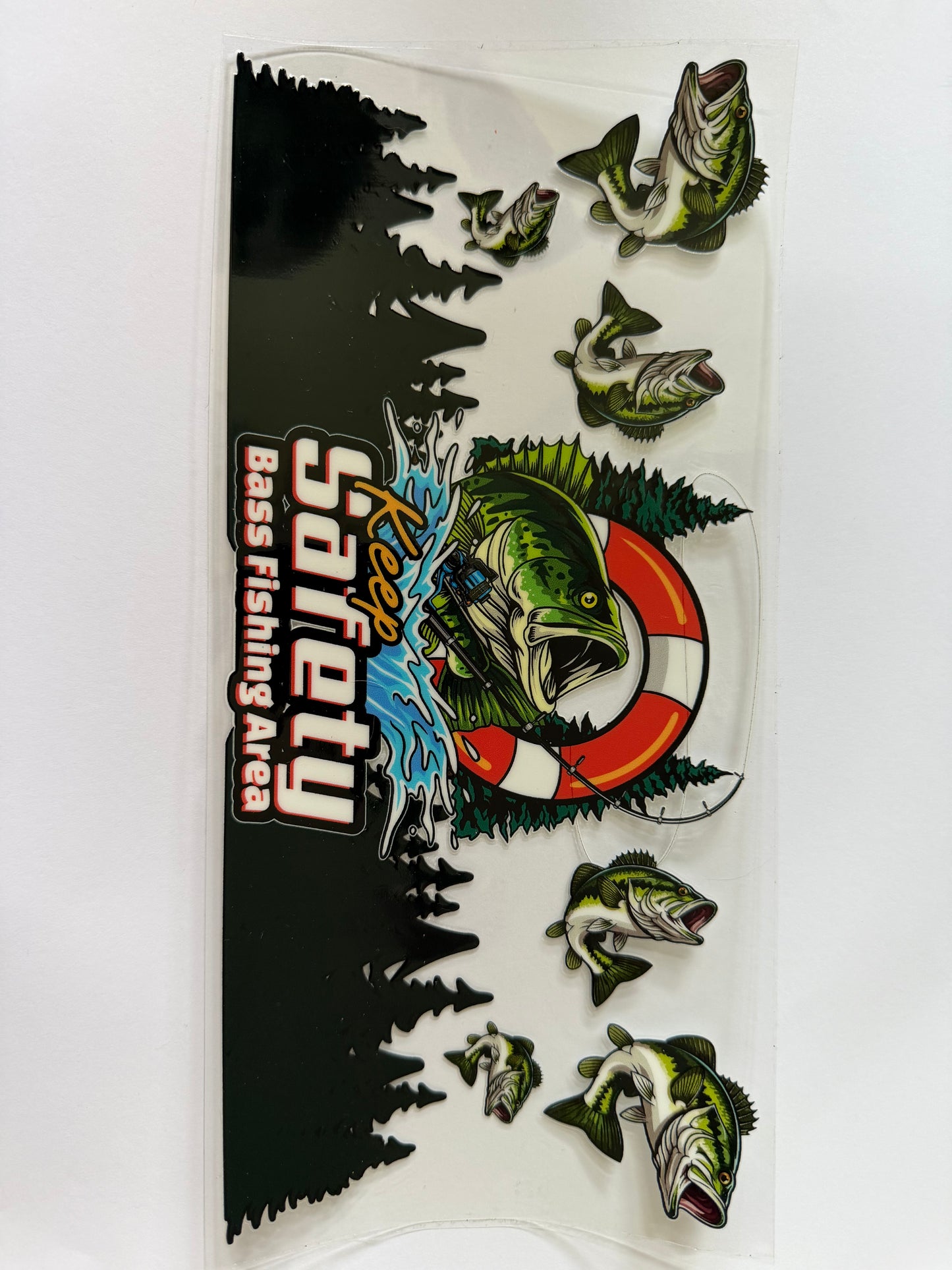 Bass Fishing UV DTF Wrap