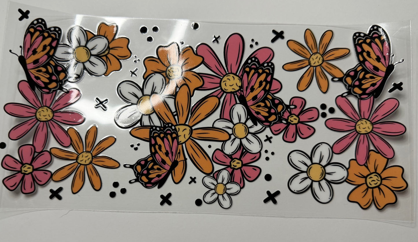 Butterfly Bloom UV DTF Wrap